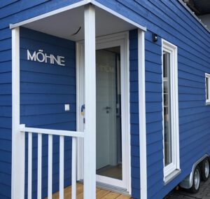 Der Eingang zum Tiny House Möhne